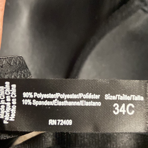 💚2 for $25 NWOT Rene Rofe bra. Classic black. Smoothing & lightly padded - Picture 4 of 7